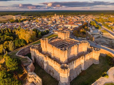 Coca Castle, XV Century, Gotik Mudejar, Coca, Segovia bölgesi, İspanya