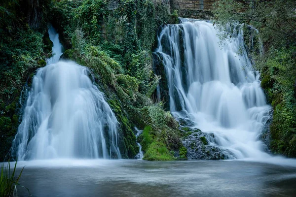 Cachoeira Trillo Alcarria Guadalajara Espanha — Fotografia de Stock