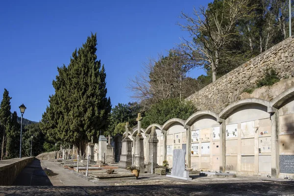 Gemeinschaftsnischen Friedhof Von Esporles Mallorca Balearen Spanien — Stockfoto