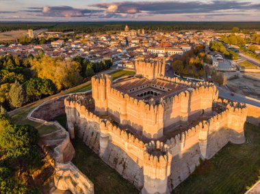 Coca Castle, XV Century, Gotik Mudejar, Coca, Segovia bölgesi, İspanya