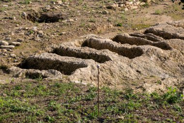 Can Fanals mezarlığı, Roma şehri Pollentia, Alcudia, Mallorca, Balear Adaları, İspanya