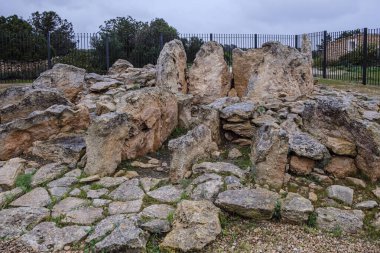 Ca na Costa Megalithic Sepulcher, Parque Natural de ses Salines de Ibiza y Formentera, Formentera, Pitiusas Adaları, Balear Community, İspanya