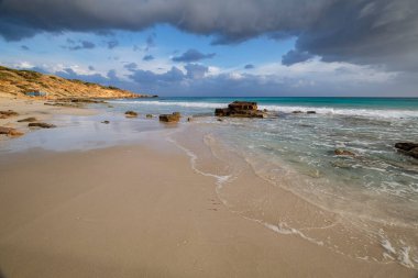 Migjorn Es Copinyar plajı, Formentera, Pitiusas Adaları, Balear Community, İspanya