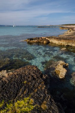 Es Cavall den Borras plajları, Formentera, Pitiusas Adaları, Balear Community, İspanya