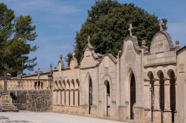 pantheonlar, Algaida mezarlığı, Mallorca, Balearic Adaları, İspanya