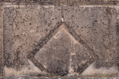 Duvarda lapidary stele, Montuiri mezarlığı, Mallorca, Balearic Adaları, İspanya