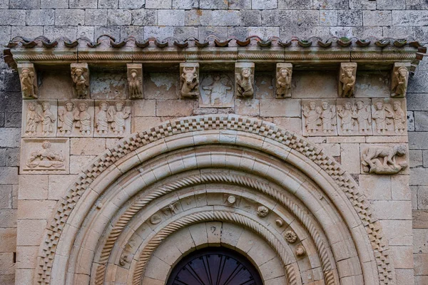 San Pedro Tejada Romanesque Hermitage Puente Arenas Merindad Valdivielso Burgos — 스톡 사진