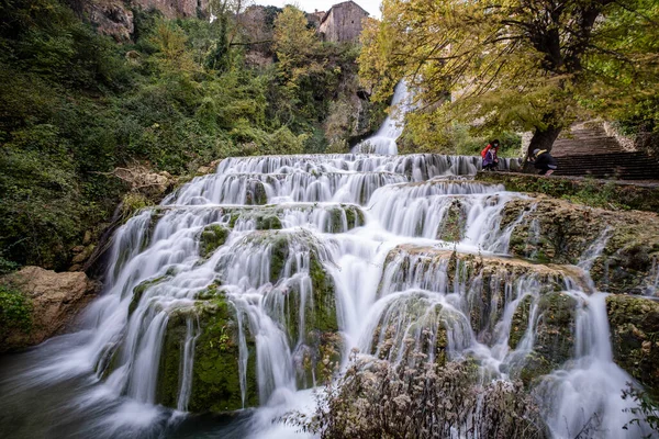 Wasserfall Orbaneja Orbaneja Del Castillo Burgos Spanien — Stockfoto