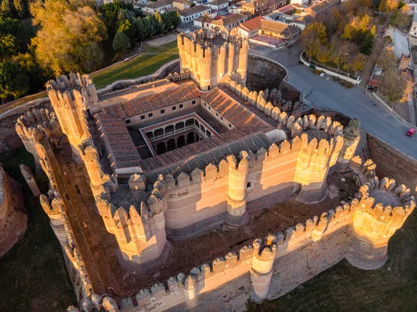 Coca Castle Century Gothic Mudejar Coca Segovia Province Spain — Stock Photo, Image
