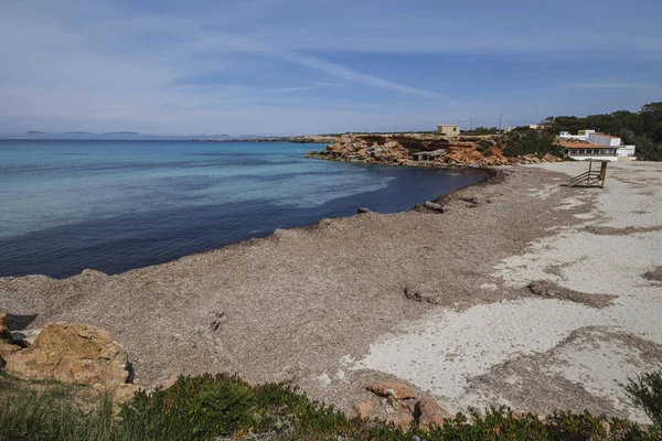 Cala Saona Formentera Pitiusas Islands Balearic Community Spain — стокове фото