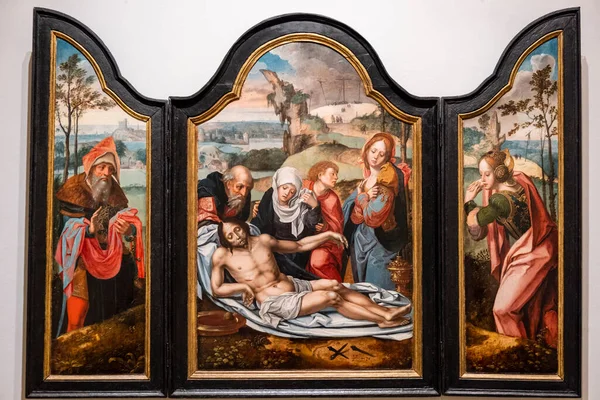Pieter Coecke Klaagzang Dode Christus Museo Bellas Artes Bilbao Spanje — Stockfoto