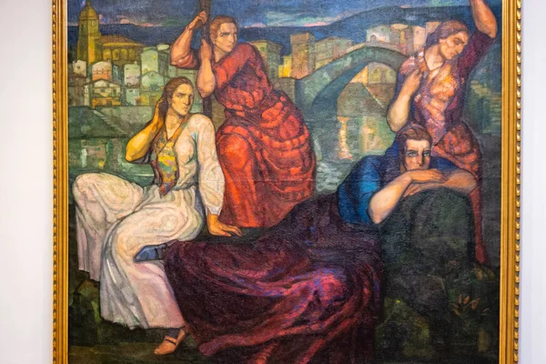 Gustavo Maeztu Women Sea 1916 Olaj Vászon Museo Bellas Artes — Stock Fotó