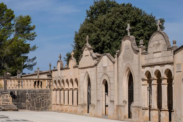Panteões Cemitério Algaida Maiorca Ilhas Baleares Espanha — Fotografia de Stock