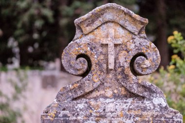 Joan Muntaner 'in mezarı, 1881, Valldemossa mezarlığı, Mallorca, Balear Adaları, İspanya