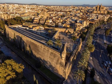 Es Baluard Museu d Art Contemporani, - 16. yüzyıl Sant Pere Rönesans kalesi -, palma, Mallorca, Balearic Adaları, İspanya
