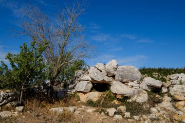Talayotic Village Els Antigors, ses Salines, Talaia Joana, Mallorca, Balear Adaları, İspanya