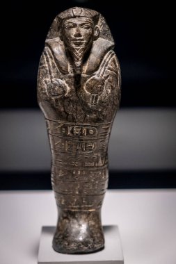 Nubia Kralı Senkamanisken 'in Ushabti, yılan, Napata dönemi, MÖ 643-623, Senkamanisken' in mezarı, Nuri, Sudan, British Museum 'un koleksiyonu.