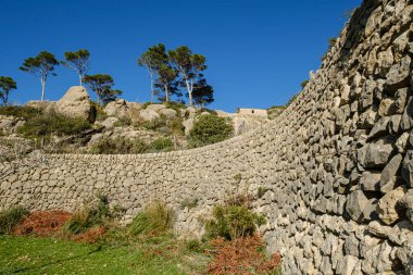 Teraslar, La Trapa Doğa Koruma Alanı, Andratx, Mallorca, Balear Adaları, İspanya