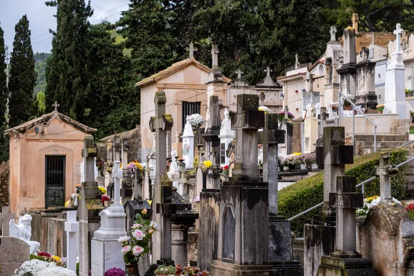Städtischer Friedhof Von Genua Mallorca Balearen Spanien — Stockfoto