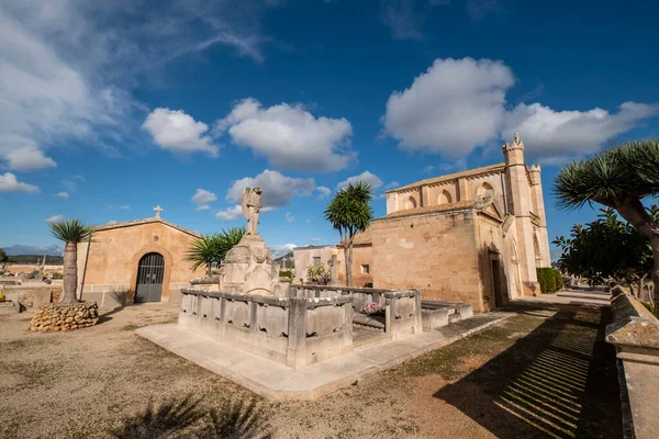 Ángel Sobre Monumento Funerario Miguel Mataro Cementerio Llucmajor Mallorca Islas — Foto de Stock