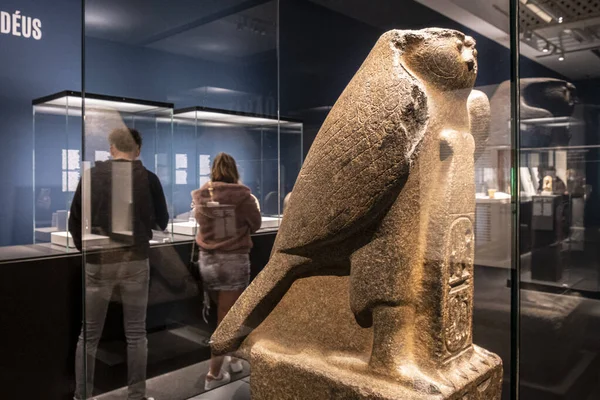 Standbeeld Van God Horakhty Graniet Dynastie Xix Bewind Van Ramses — Stockfoto