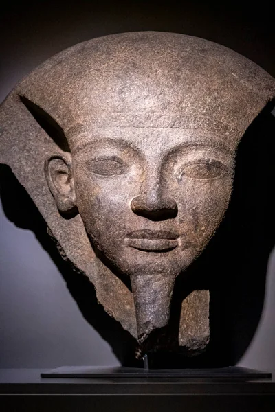 Fragmento Tampa Sarcófago Faraó Ramsés Dinastia Túmulo Ramsés Vale Dos — Fotografia de Stock
