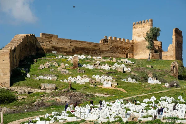 stock image cementerio y murallas de Bab Alkisa, Fez , Marruecos, Africa