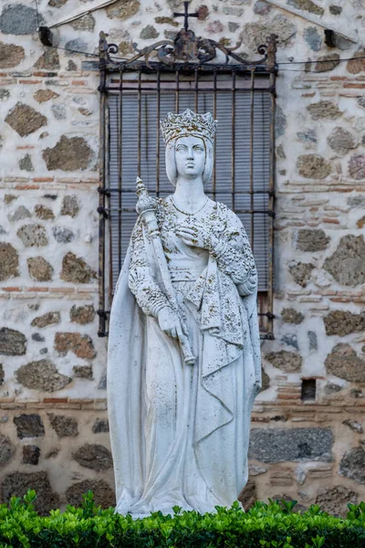 Estatua Isabel Castilla Frante Palacio Cava Toledo Castilla Mancha Spanya — Stok fotoğraf