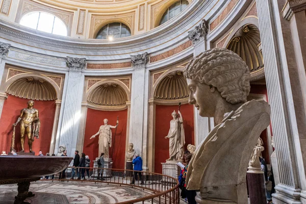 Sala Rotonda Museo Pio Clementino Musei Vaticani Staat Der Vatikanstadt — Stockfoto