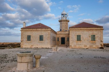 Punta Nati Cape deniz feneri, Ciutadella, Menorca, Balear Adaları, İspanya