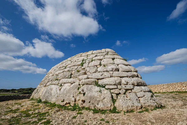 stock image Naveta des Tudons, prototalayotic, Ciutadella, Menorca, Balearic Islands, Spain