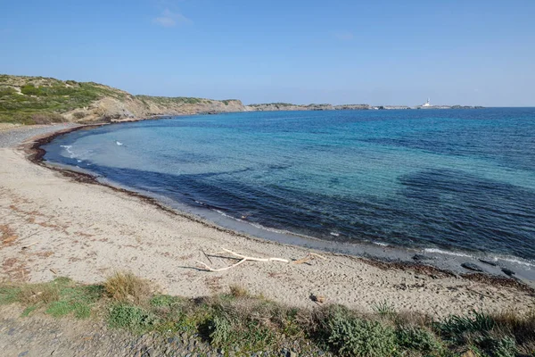Tortuga Beach Albufera Des Grau Natural Park Menorca Baleárské Ostrovy — Stock fotografie