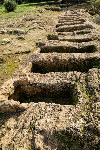 Necropolis Van Can Fanals Romeinse Stad Pollentia Alcudia Mallorca Balearen — Stockfoto