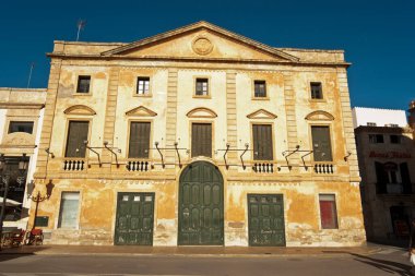 Tiyatro belediyesi. Ciutadella. Menorka. Balear Adaları. İspanya..