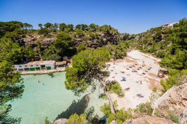 Cala Pi, Llucmajor,comarca de Migjorn. Mallorca. Islas Baleares. İspanya.