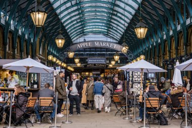 Elma pazarı, Covent Garden, Londra, İngiltere, İngiltere