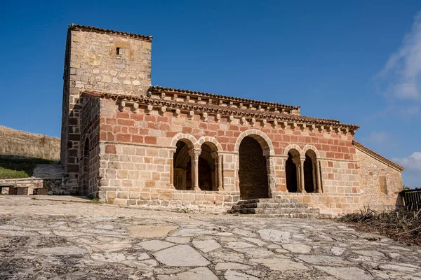 stock image Romanesque church of Jodra del Pinar, San Juan Bautista ,  Guadalajara, Spain