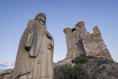 Castillo de Quel, siglo XV, Quel, La Rioja, İspanya, Avrupa