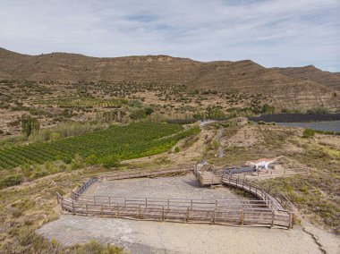 huellas de Dinourio, Yacimiento de icnitas de La era del Peladillo, Igea, La Rioja, İspanya, Avrupa