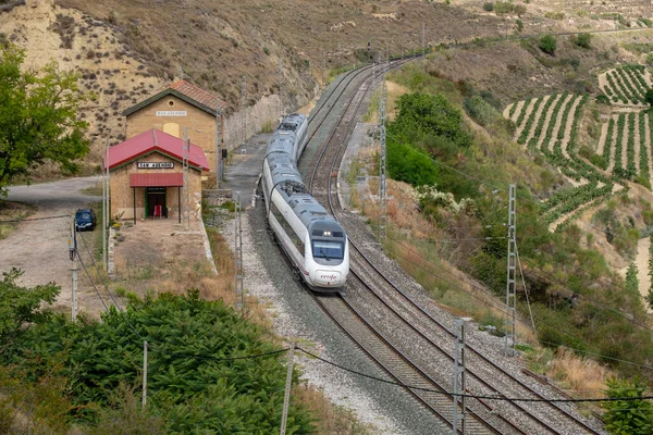 stock image tren, valle del Ebro, La Rioja , Spain, Europe