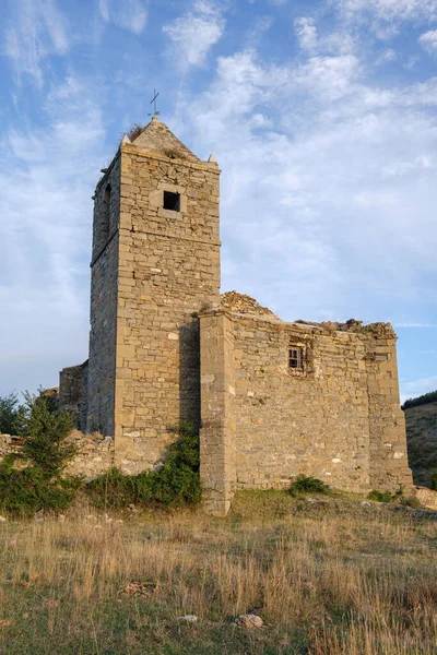 Iglesia Santiago Ruinas Navalsaz Rioja Spanien Europa — Stockfoto