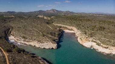 Cala Magraner y Cala Pilota, Manacor, Mallorca, Balearic Islands, Spain clipart