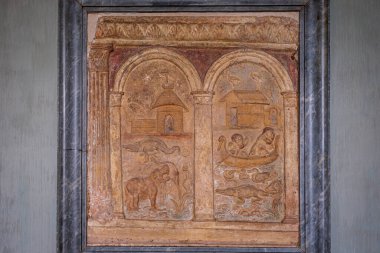 Campana, rahatlatıcı nilotik manzara, terracotta, Roma, 1. yüzyıl, Gregorian Mısırlı Musei Vaticani, Vatikan Devleti, Roma, Lazio, İtalya