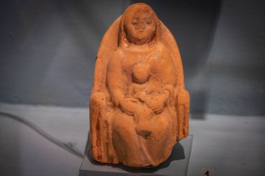 Kucağında İsa 'nın olduğu Kartaca heykeli, prekonsolosluk Afrika' sı, Musei Vaticani, Vatikan Devleti, Roma, Lazio, İtalya