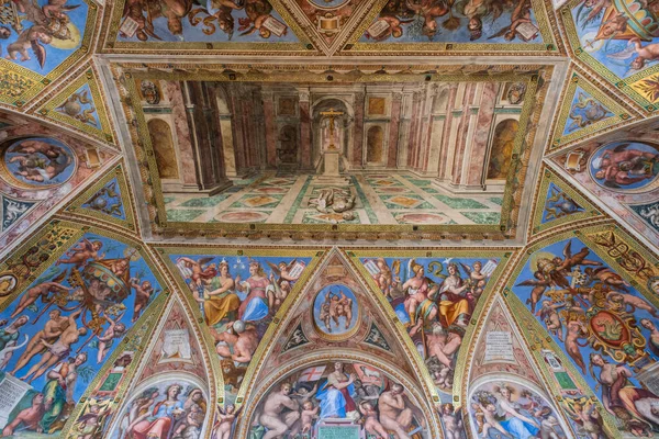 Constantine Room 1517 1525 Vault Decorated Tommaso Laureti Concluding Late — Fotografia de Stock