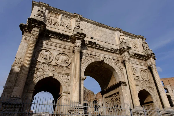 Arch Constantine Arcus Constantinianus Rome Lazio Olaszország — Stock Fotó