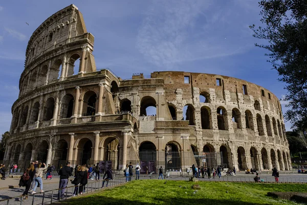 Coliseo Anfiteatro Flavio Construido Siglo Roma Lacio Italia — Foto de Stock