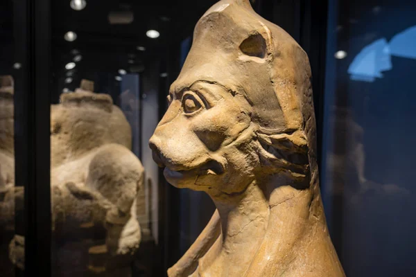 狮子座女性雕像 从西尼斯特 2美分 Bce Nabeul Regional Museum Coliseum Rome Lazio — 图库照片