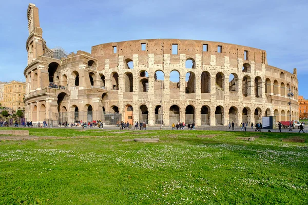 Coliseu Anfiteatro Flávio Construído Século Roma Lácio Itália — Fotografia de Stock