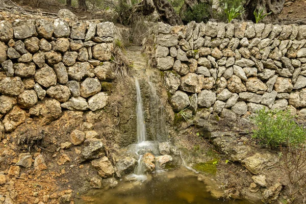 Παλαιό Σύστημα Υδρολογικών Λεκανών Απορροής Son Moragues Valldemossa Mallorca Βαλεαρίδες — Φωτογραφία Αρχείου